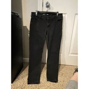 Old Navy Mid-Rise Super Skinny Rockstar Jeans - Slightly Faded Black Size 14